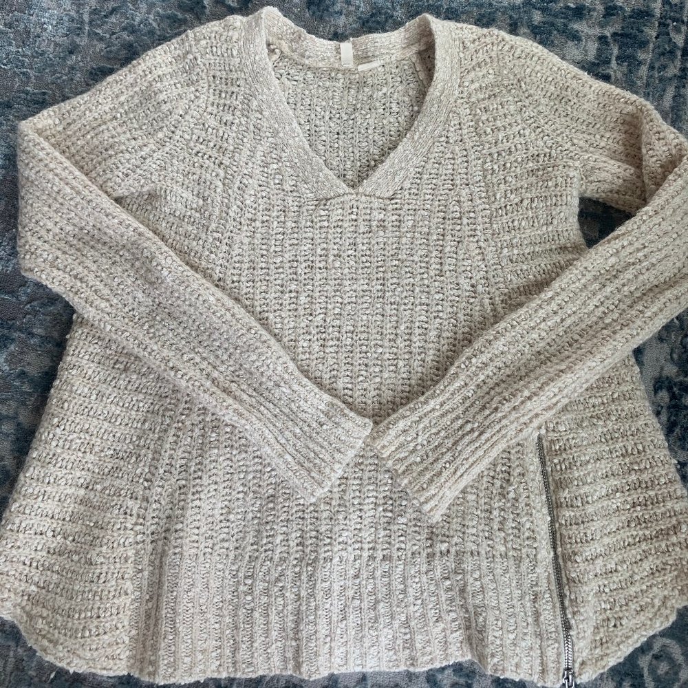 Anthropologie Moth Cream Sweater Size Small
